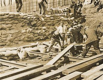 (THE FLOOD OF 1936) A group of 16 photographs from the Massachusetts Works Progress Administration depicting the flood and its aftermat